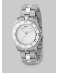 Marc By Marc Jacobs | Metallic Blade Link Bracelet Watch | Lyst