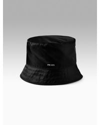 prada nylon bucket hat black