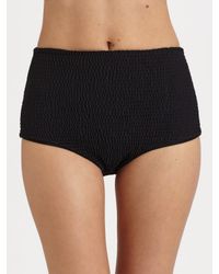 Tori Praver Swimwear | Black High-Waist Bikini Bottom | Lyst