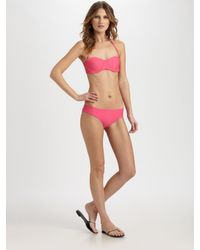 Tori Praver Swimwear | Pink Full Coverage Bikini Bottom | Lyst