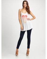 Wildfox | Brown Beach Heart Cotton-Blend Slip Dress | Lyst