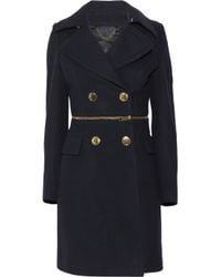 Burberry Prorsum | Blue Two-in-One Virgin Wool-Blend Coat | Lyst