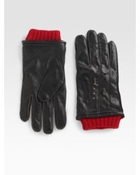 Robert Graham | Black Leather Gloves for Men | Lyst