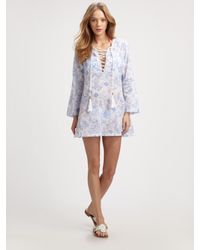 OndadeMar | Multicolor Regatta Printed Tunic Coverup | Lyst