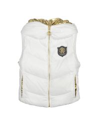 Roberto Cavalli | Metallic Gym - Reversible Hooded Vest | Lyst