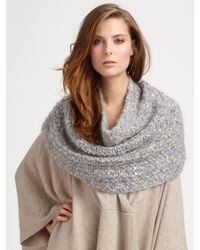 Eileen Fisher | Natural Sequined Infinity Wrap | Lyst