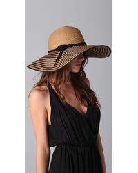 Eugenia Kim | Natural Bunny Striped Brim Straw Sunhat | Lyst