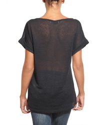 Parronchi | Black Kimono Knit T-shirt | Lyst