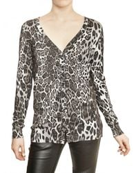 Philipp Plein | Multicolor Leopard Print Cotton Silk Knit Sweater | Lyst