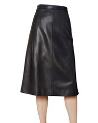 Raoul | Black A-line Nappa Leather Skirt | Lyst