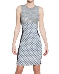 Stella McCartney | Blue Printed Viscose Jersey Dress | Lyst