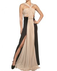 Vionnet | Black Draped Crepe De Chine Long Dress | Lyst