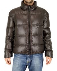 Add | Brown Ultralight Shiny Nylon Down Jacket for Men | Lyst