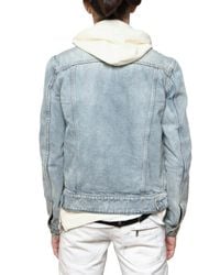 Balmain | Blue Stone Washed Denim Sport Jacket for Men | Lyst