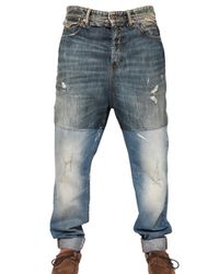 Dolce & Gabbana | Blue Denim Patchwork Ultra Baggy Jeans for Men | Lyst