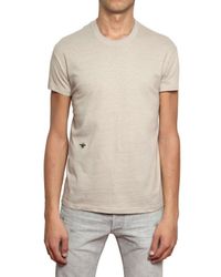 Dior Homme | Natural Bee Embroidered Round Neck Jersey T-shir for Men | Lyst
