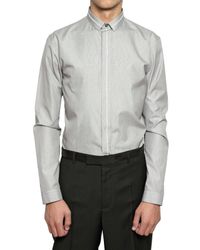 Dior Homme | Black Selvedge Piping Microstriped Poplin Shirt for Men | Lyst