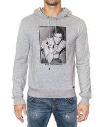 Dolce & Gabbana | Gray Marlon Brando Hooded Jersey Sweatshirt for Men | Lyst