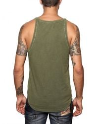 DSquared² | Green Cotton Jersey Rooster Tank Top for Men | Lyst