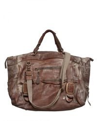 Giorgio Brato | Brown Vegetable Treated Vintage Weekend Bag for Men | Lyst