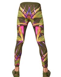 Givenchy | Green Birds Of Paradise Jersey Leggings/ Trous for Men | Lyst