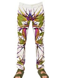 Givenchy | White 17cm Bird Of Paradise Print Den Jeans for Men | Lyst