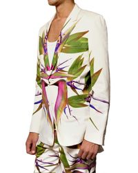Givenchy | White Birds Of Paradise Print Gabardine Jacket for Men | Lyst