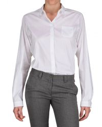 Jil Sander | White Stretch Poplin Shirt | Lyst