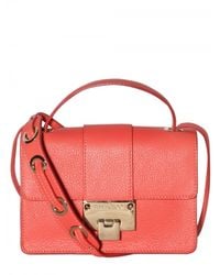 Jimmy Choo | Pink Rebel Grainy Leather Shoulder Bag | Lyst