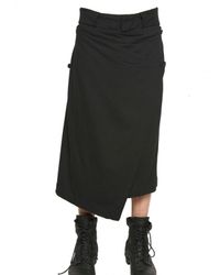 Julius | Black Rayon Silk Twill Skirted Shorts for Men | Lyst