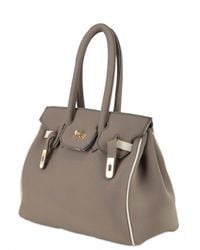 Leghilà | Brown B-bag Large Neoprene Top Handle | Lyst