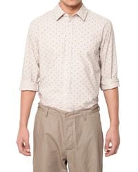 Marc Jacobs | Natural Cotton Linen Pinstripe Floral Shirt for Men | Lyst
