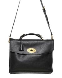 Mulberry | Black Bayswater Leather Briefcase Bag for Men | Lyst