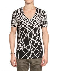 Neil Barrett | Black Abstract Print Jersey T-shirt for Men | Lyst