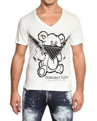 Philipp Plein | White Terrorist Bear Jersey T-shirt for Men | Lyst