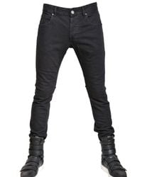 Balmain | Black 17cm Stretch Denim Super Skinny Jeans for Men | Lyst