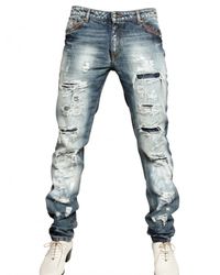 Tom Rebl | Blue Destroyed Denim Jeans Jeans for Men | Lyst