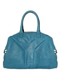 Saint Laurent | Blue Easy Top Medium Leather Top Handle | Lyst