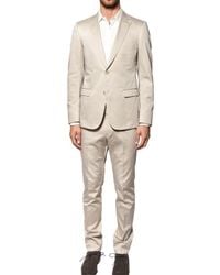 Z Zegna | Natural Compact Silk Cotton Satin Suit for Men | Lyst