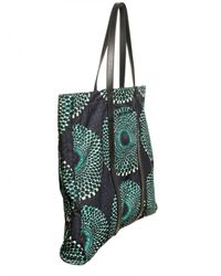 Burberry Prorsum | Blue Optical Printed Nylon and Calfskin Bag for Men | Lyst