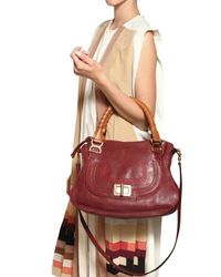 Chloé | Red Medium Marcie Lock Top Handle | Lyst