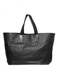 Dior Homme | Black Logo Jacquard Waxed Canvas Tote Bag for Men | Lyst