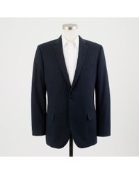 J.Crew | Blue Ludlow Two-button Suit Jacket with Center Vent in Italian Chino for Men | Lyst