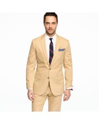 J.Crew | Natural Ludlow Two-button Suit Jacket with Double-vented Back in Italian Chino for Men | Lyst