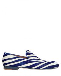 Jimmy Choo | Blue Sloane Zebra Print Ponyskin Loafers for Men | Lyst