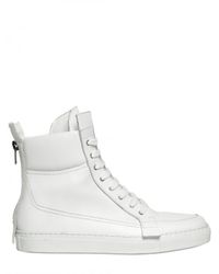 Kris Van Assche | White Back Zip Calfskin Sneakers for Men | Lyst