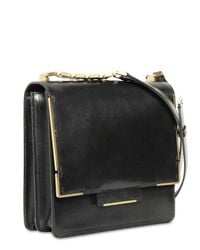 Lanvin | Black Medium Flap Glossy Shoulder Bag | Lyst