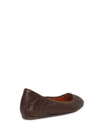 Lanvin | Brown 20mm Iguana Print Leather Ballerina Flat | Lyst