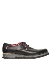 Lanvin | Blue Smooth Calfskin Derby Lace-up Shoes for Men | Lyst