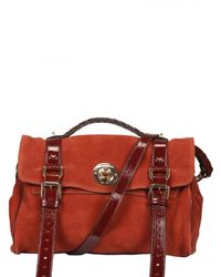 Mulberry | Brown Fox Lock Maxi Grain Nubuck Satchel | Lyst
